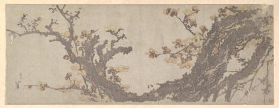 Ancient Plum Tree in Bloom by Katsushika Hokusai