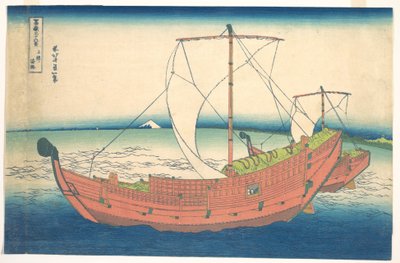 At Sea off Kazusa, from the series Thirty-six Views of Mount Fuji by Katsushika Hokusai