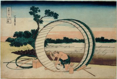 Mount Fuji, Seen from the Rice Fields in the Province of Owari by Katsushika Hokusai