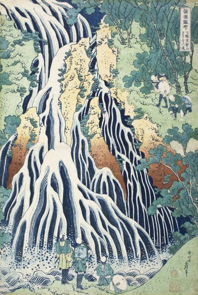 Falls of Kirifuri at Mt. Kurokami, Shimotsuke Province by Katsushika Hokusai