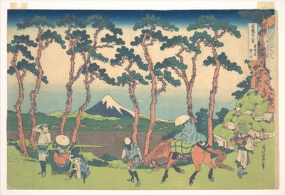 Hodogaya on the Tōkaidō, from the series Thirty-six Views of Mount Fuji by Katsushika Hokusai