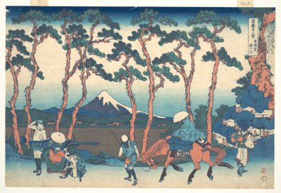 Hodogaya on the Tōkaidō, from the Series Thirty-six Views of Mount Fuji by Katsushika Hokusai