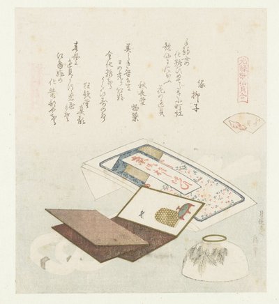 Irogai (Comparison of Genroku Poems and Shells) by Katsushika Hokusai
