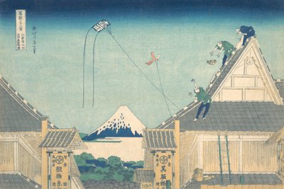 Mitsui Shop at Surugacho in Edo, from the series by Katsushika Hokusai
