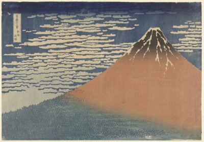 Mount Fuji in Clear Weather (Red Fuji) by Katsushika Hokusai