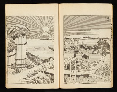 One Hundred Views of Mount Fuji, vol. 1 by Katsushika Hokusai