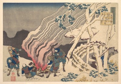 Poem by Minamoto no Muneyuki Ason, from the Series One Hundred Poems Explained by the Nurse by Katsushika Hokusai