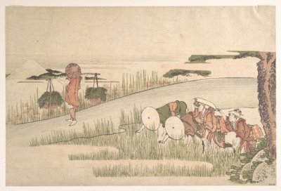 Spring in the Rice Fields by Katsushika Hokusai