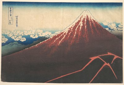 Storm Below Mount Fuji, from the Series Thirty-six Views of Mount Fuji by Katsushika Hokusai