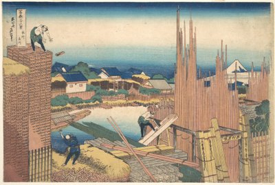 Tatekawa in Honjo, from the series Thirty-six Views of Mount Fuji by Katsushika Hokusai