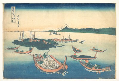 Tsukudajima in Musashi Province, from the series Thirty-six Views of Mount Fuji by Katsushika Hokusai