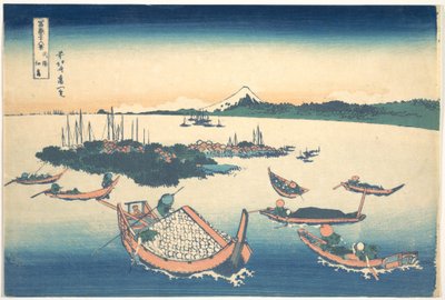 Tsukudajima in Musashi Province, from the series Thirty-six Views of Mount Fuji by Katsushika Hokusai