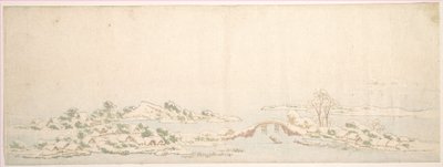 Winter Landscape by Katsushika Hokusai
