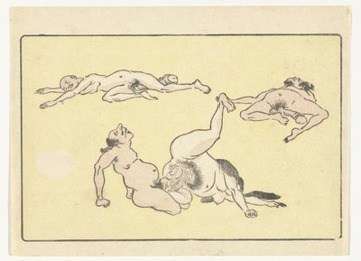 Copulating Man and Woman (The Great Tail) by Kawanabe Kyosai