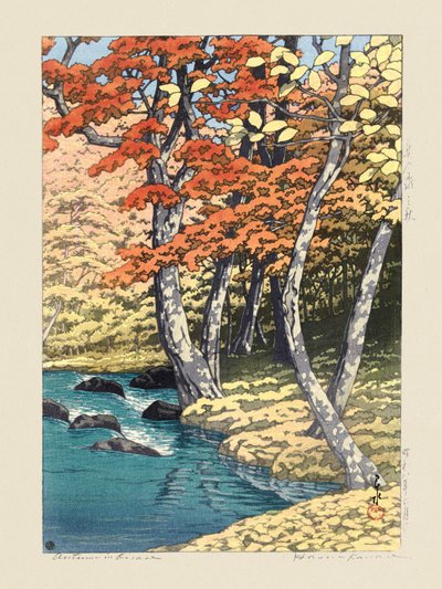 Autumn in Oirase (1933) by Kawase Hasui