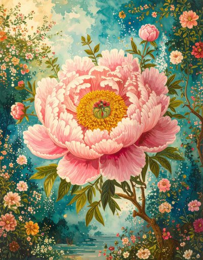 Enchanted Peony Garden by Kay Shanley