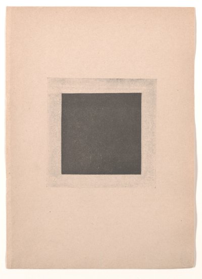 Black Square for "From Cubism and Futurism to Suprematism: A New Realism in Painting" by Kazimir Severinovich Malevich