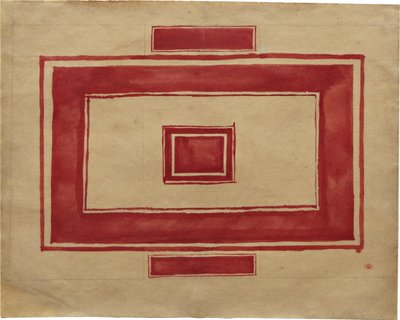 Ceiling plan for the Red Theatre, Leningrad by Kazimir Severinovich Malevich
