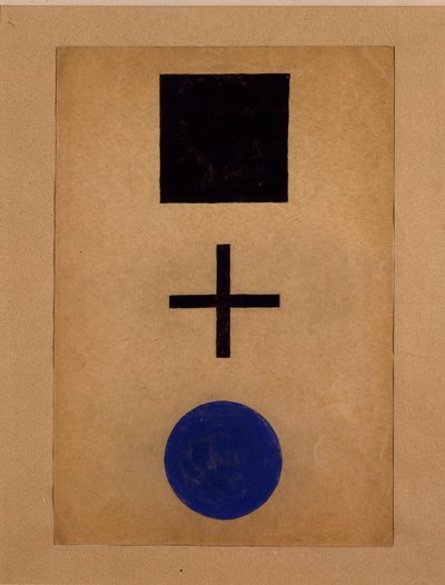 Suprematism: Square, Cross, Circle by Kazimir Severinovich Malevich