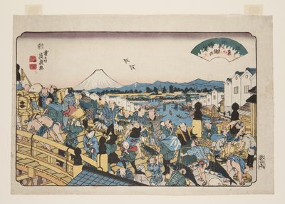 Clearing Weather at Nihonbashi by Keisai Eisen