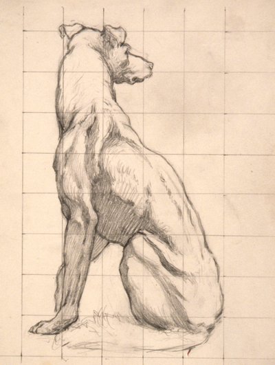 Hunting (study for panel) by Kenyon Cox