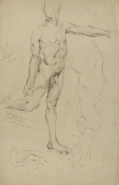 Untitled (Studies of Male Nudes) by Kenyon Cox