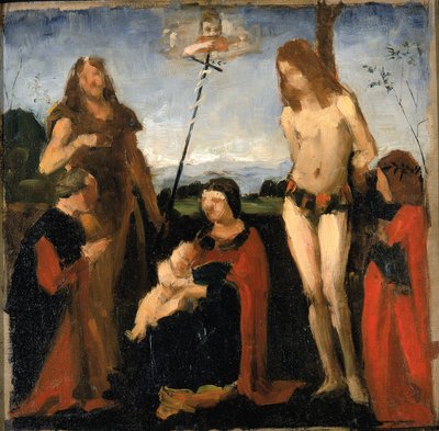 After Boltraffio, Sacra Conversazione, 1878-1882 by Kenyon Cox