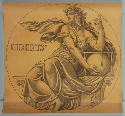 Liberty, Cartoon for Mosaic in Wisconsin State Capitol Rotunda by Kenyon Cox