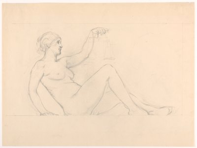 Study for "Equity" in "The Common Law" Frieze for "The Reign of Law" Mural at New York Appellate Division Courthouse by Kenyon Cox
