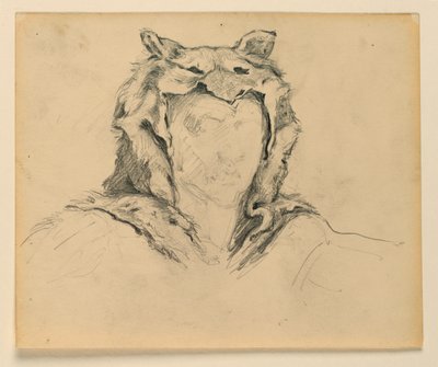 Study for "Hunting," "The Progress of Civilization: Hunting, Herding, Agriculture" State Capitol, Des Moines, IA by Kenyon Cox