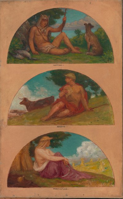 The Progress of Civilization: Hunting, Herding, Agriculture by Kenyon Cox