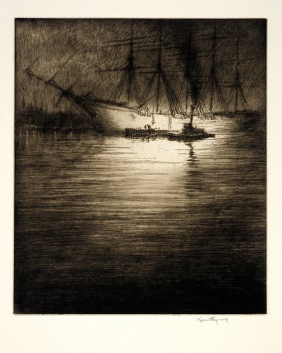 Night Loading by Kerr Eby