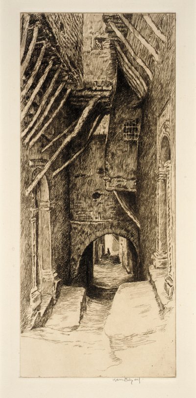 Steps and Doorways (Street of the Red Sea) by Kerr Eby