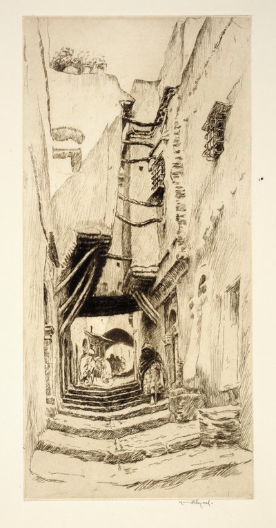 Steps and Doorways, Algiers by Kerr Eby