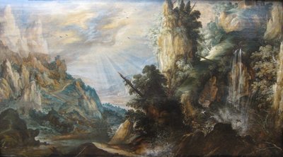 A Mountainous Landscape with a Waterfall by Kerstiaen de Keuninck, c. 1600 by Kerstiaen de Keuninck