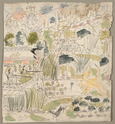 Ladies Shooting from a Pavilion by Kichizan Mincho