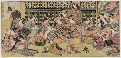 A Picture of the Viewing in the Pleasure Quarters by Kikukawa Eizan