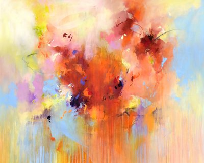 Vibrant Abstract Flow by Kirsten Handelmann