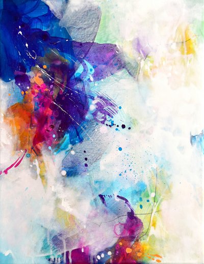 Vibrant Abstract Flow by Kirsten Handelmann