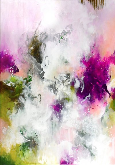 Vibrant Abstract Garden by Kirsten Handelmann
