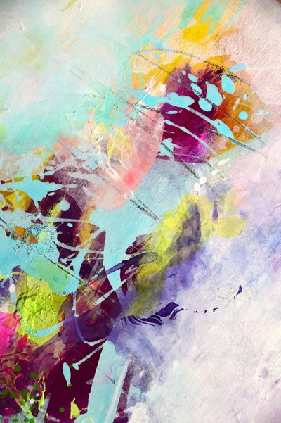 Vibrant Abstract Splashes by Kirsten Handelmann