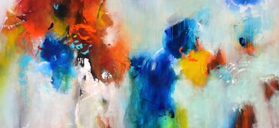 Vibrant Fluid Abstract by Kirsten Handelmann