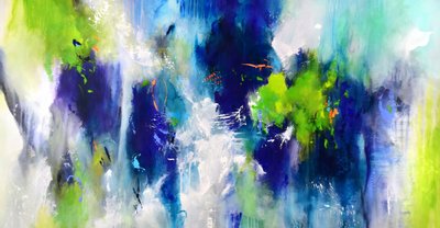 Vibrant Fluid Abstract by Kirsten Handelmann