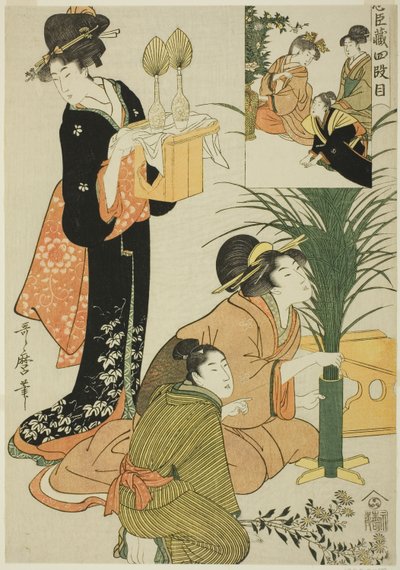 Act IV, from Treasury of the Loyal Retainers by Kitagawa Utamaro