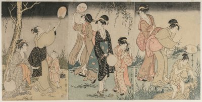 Catching Fireflies by Kitagawa Utamaro
