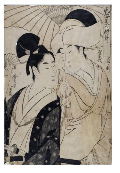 Hour of the Cock from the Series Customs of Beauties by the Hour by Kitagawa Utamaro