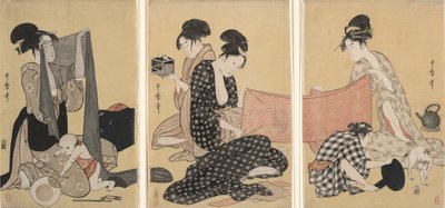 Needlework by Kitagawa Utamaro