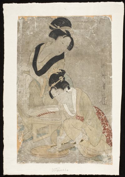 Preparing Raw Fish by Kitagawa Utamaro