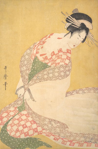 The Outer Robe by Kitagawa Utamaro