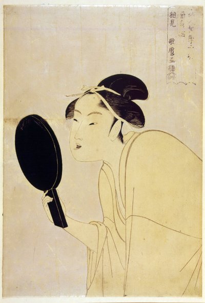 The Interesting Type, from the series Ten Types in the Physiognomic Study of Women by Kitagawa Utamaro